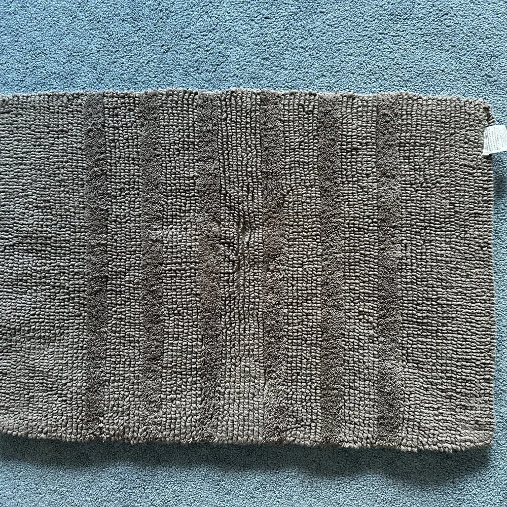 Unbranded 17x24 Dark Gray 100% Cotton Bath Rug